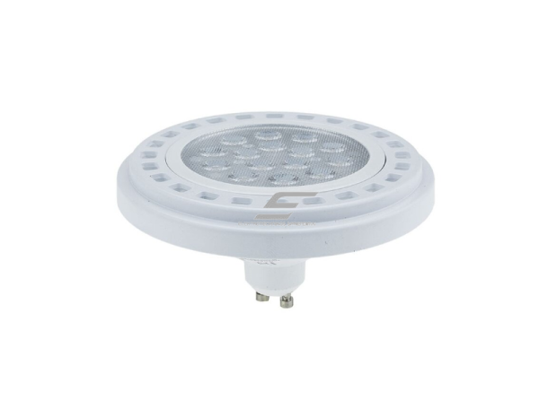 Kryptinė LED lemputė GU10 Optonica SP15-A1 | disko formos | 15 W | 2700K | 1100 lm | dimeriuojama | 111 × 58 mm | balta | IP20