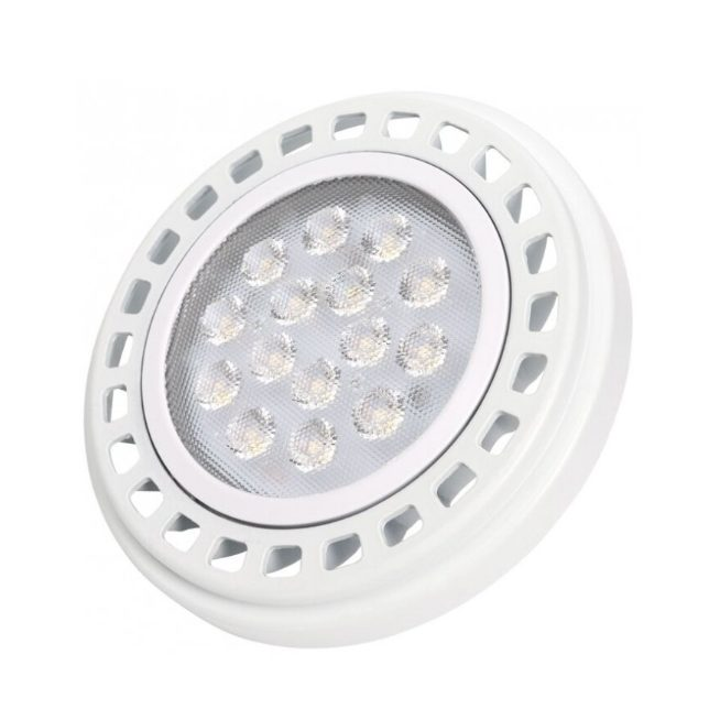 Направленная LED лампа GU10 Optonica SP15-A1 | воронкообразной формы | 15W | 1200 lm | 2700 K | 30° освещение | 111 × 58 mm | белая | IP20  1