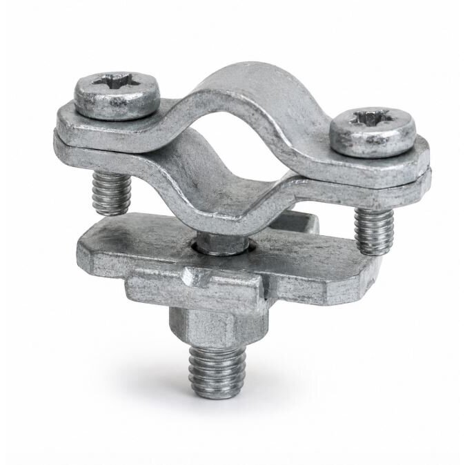 Ristühendus Rd16mm passiivse Franklini tüüpi piksekaitse ühendamiseks 7-10mm juhtmega | kuumtsingitud teras