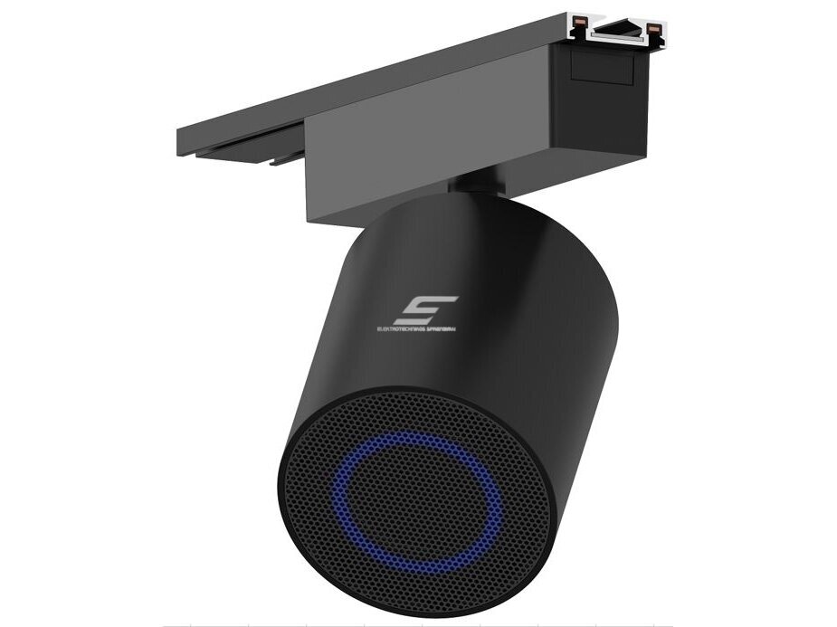 Kryptinė garso kolonėlė | 6mm magnetiniam bėgeliui | su Bluetooth | 10W | 24-48VDC | Ø65x75mm | juoda 1 Kryptinė garso kolonėlė | 6mm magnetiniam bėgeliui | su Bluetooth | 10W | 24-48VDC | Ø65x75mm | juoda 1