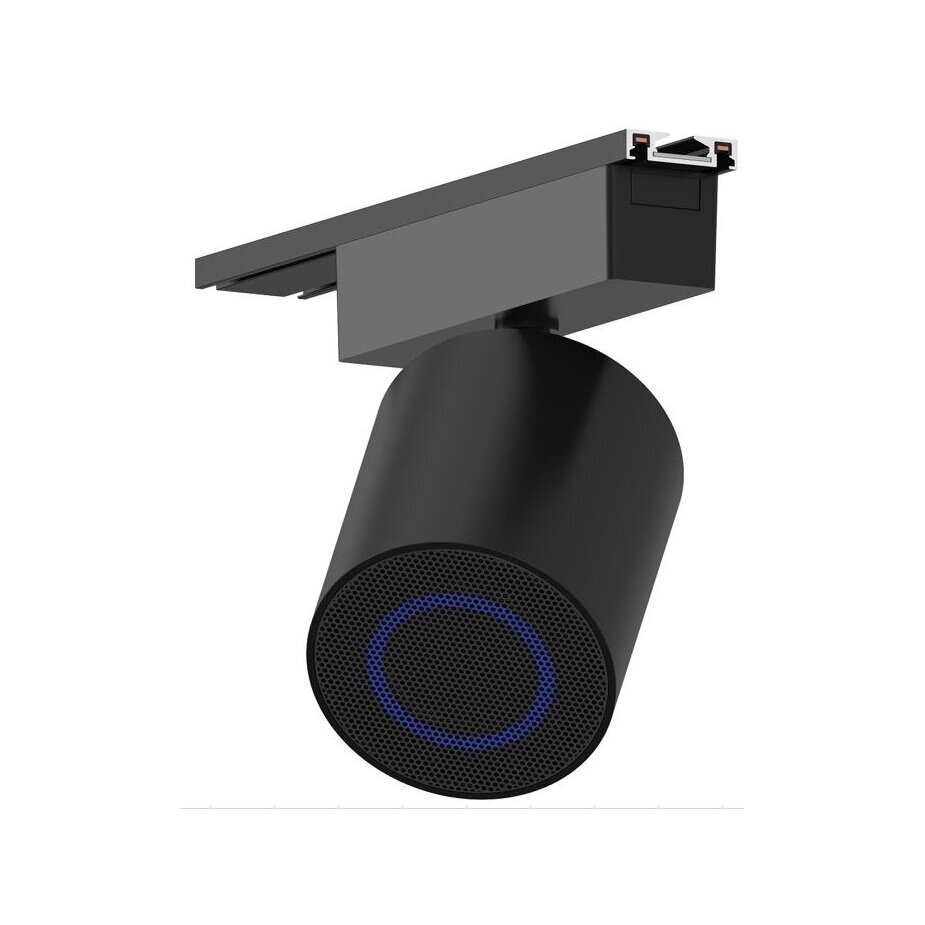 Virziena skaļrunis | 6mm magnētiskajai sliedei | ar Bluetooth | 10W | 24-48VDC | Ø65x75mm | melns 1