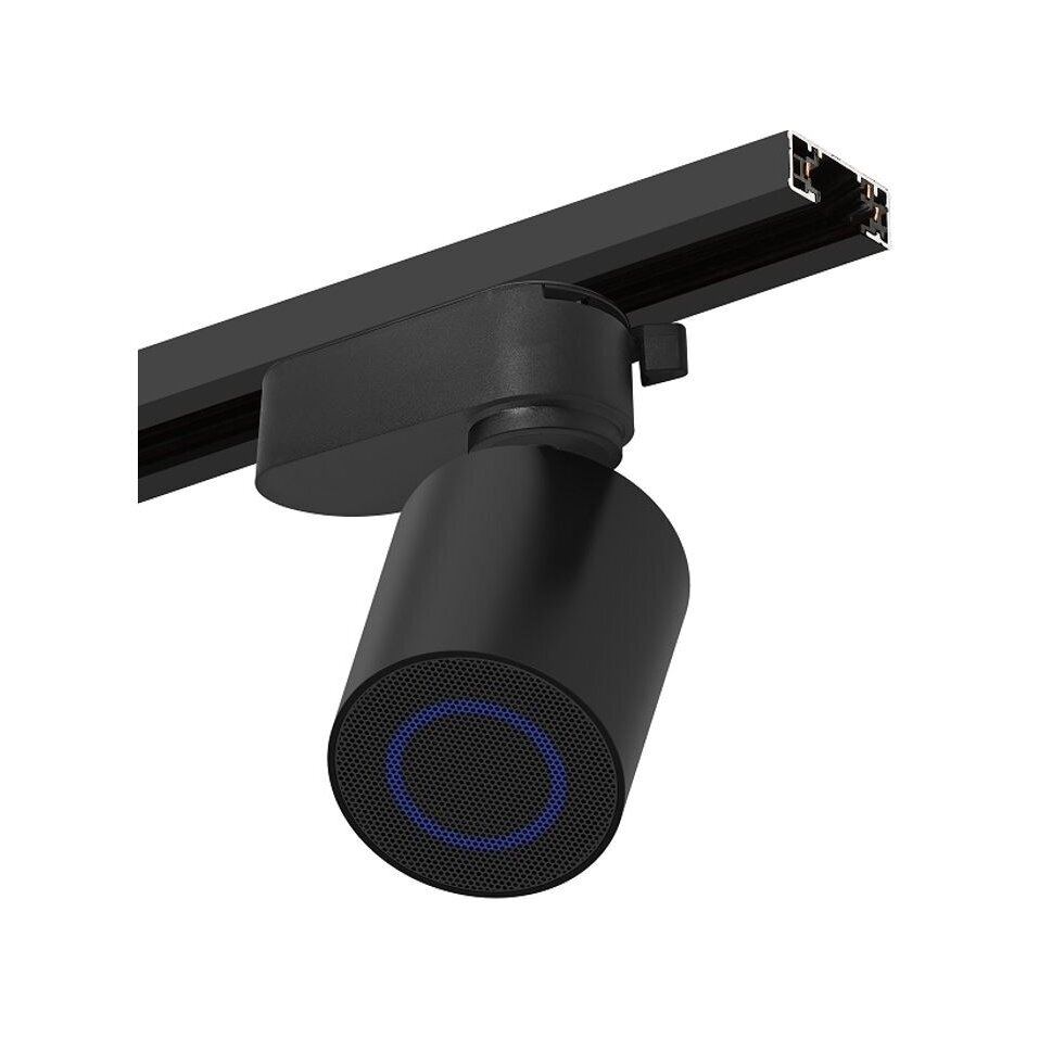 Directional Speaker | for 3-Wire Track | with Bluetooth | 10W | 85-265VDC | Ø65x75mm | Black 1 Directional Speaker | for 3-Wire Track | with Bluetooth | 10W | 85-265VDC | Ø65x75mm | Black 1