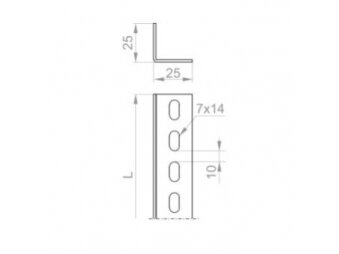 620520 KTP35H35/2 Perforuotas kampuotis, skardos storis 1.5mm 35x35 L-2m 1 620520 KTP35H35/2 Perforuotas kampuotis, skardos storis 1.5mm 35x35 L-2m 1