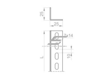 620520 KTP35H35/2 Perforuotas kampuotis, skardos storis 1.5mm 35x35 L-2m 620520 KTP35H35/2 Perforuotas kampuotis, skardos storis 1.5mm 35x35 L-2m