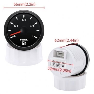 Czujnik pomiaru poziomu paliwa | 0-190Ohm | 12-24V | IP67 | 525mm 4 Czujnik pomiaru poziomu paliwa | 0-190Ohm | 12-24V | IP67 | 525mm 4