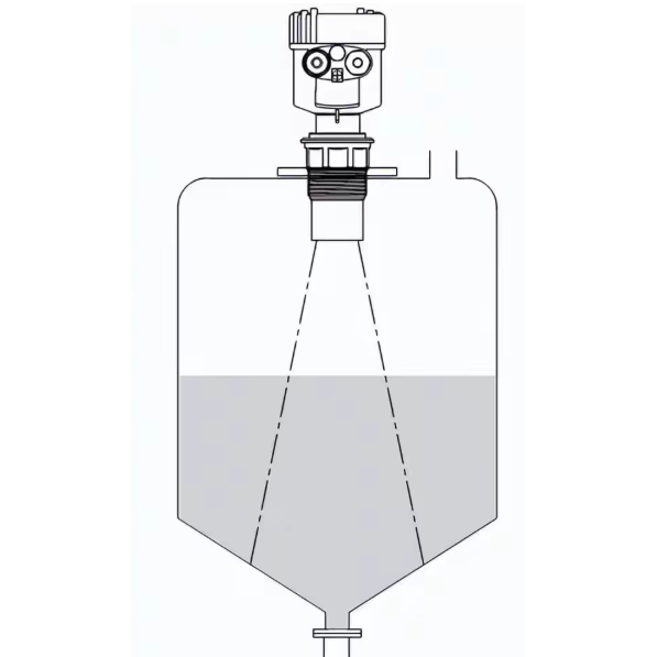 Kontaktivaba teravilja | puisteainete mahuti taseme andur | 60m | 9-24VDC | 76-81GHz 2