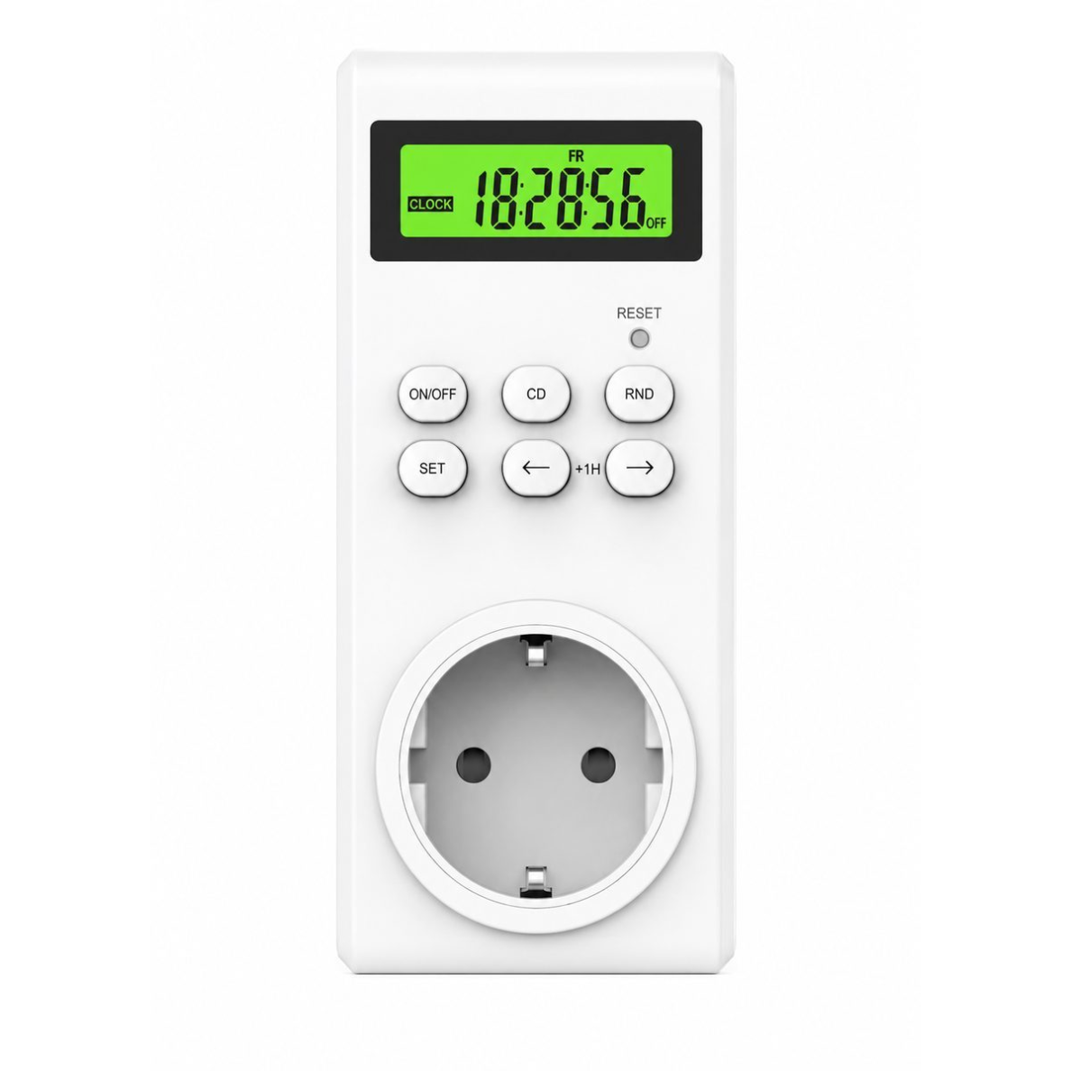 Nädalane programmeeritav elektrooniline pistikupesa taimer | 7x24 h | 230V | 16A | 20 programmi | juhusliku sisselülituse funktsioon | pöördloendus 1