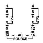 Digital switch-on delay relay | 5A | 230VAC | PYF-08A 1