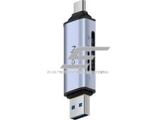 Kortelių skaitytuvas ir adapteris | duomenų perkelėjas | 2in1 | dvigubas SD ir TF skaitymas | USB-A + USB-C | iki 5 Gb/s | CUDY UH200 1 Kortelių skaitytuvas ir adapteris | duomenų perkelėjas | 2in1 | dvigubas SD ir TF skaitymas | USB-A + USB-C | iki 5 Gb/s | CUDY UH200 1