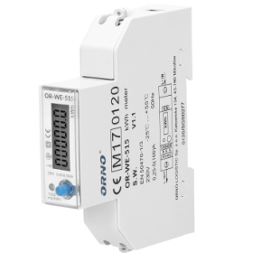 Modulārs | digitālais elektroenerģijas skaitītājs | vienfāzes | 100A | 230V | 4 tarifi | vertikāls displejs | saules sistēmām | RS485 Modbus RTU | MID | IP51 | DIN sliede | Orno | OR-WE-526 | 5908254827853