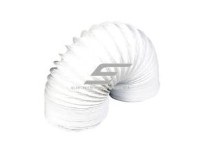 Lankstus PVC ortakis | vėdinimo | ventiliacijos sistemoms | D100mm | 6m | baltas | LOB1006