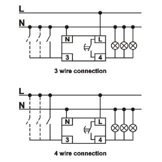 Реле для освещения лестницы | 16A | 220-240V | 2000W | FRT14 6 1
