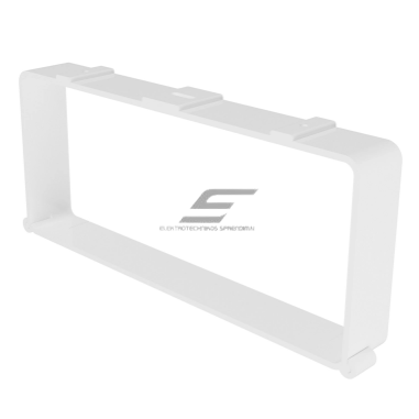 Stiprinājums kvadrātveida gaisa kanālam | ventilācijas sistēmai | ar fiksatoru | 90x220 mm | balts | plastmasas Stiprinājums kvadrātveida gaisa kanālam | ventilācijas sistēmai | ar fiksatoru | 90x220 mm | balts | plastmasas