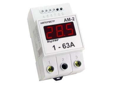 Modulinis | skaitmeninis ampermetras | 1F | 1-63A | DIN | DigiTOP | AM-2 Modulinis | skaitmeninis ampermetras | 1F | 1-63A | DIN | DigiTOP | AM-2