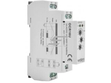 Modulinė srovės kontrolės relė | 1,6A-16A | 10A | 24-240VAC/DC | 1CO VEXEN