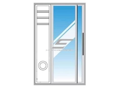 Lango sandarinimo tarpinė | mobilaus kondicionieriaus pajungimui | stumdomam langui | D150mm | 900x250mm | balta Lango sandarinimo tarpinė | mobilaus kondicionieriaus pajungimui | stumdomam langui | D150mm | 900x250mm | balta