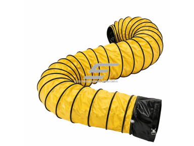 Lankstus PVC ventiliacijos ortakis | oro padavimo / ištraukimo žarna | 14" | 0.45 mm | aukštai temperatūrai | geltonas Lankstus PVC ventiliacijos ortakis | oro padavimo / ištraukimo žarna | 14" | 0.45 mm | aukštai temperatūrai | geltonas
