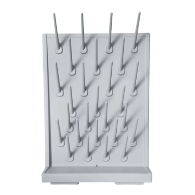 Laboratory equipment drying panel | PP pegboard holder | chemical resistant | 52 × 12 cm | grey Laboratory equipment drying panel | PP pegboard holder | chemical resistant | 52 × 12 cm | grey