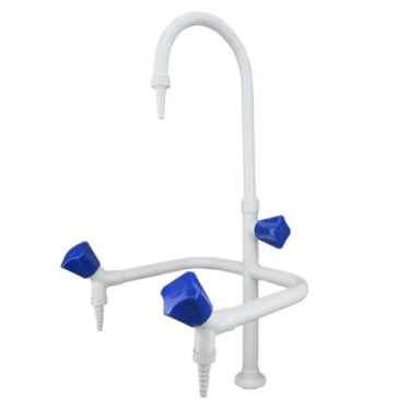 Laboratory water mixer | resistant to chemicals, UV radiation | 360° rotatable | tabletop | brass | 400 mm Laboratory water mixer | resistant to chemicals, UV radiation | 360° rotatable | tabletop | brass | 400 mm
