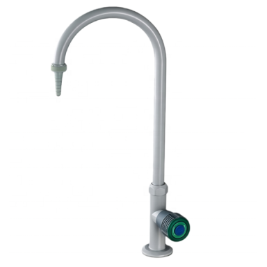 Laboratory water mixer tap | resistant to chemicals and corrosion | ceramic valve | 360° swivel | countertop mounted | brass | 400 mm Laboratory water mixer tap | resistant to chemicals and corrosion | ceramic valve | 360° swivel | countertop mounted | brass | 400 mm