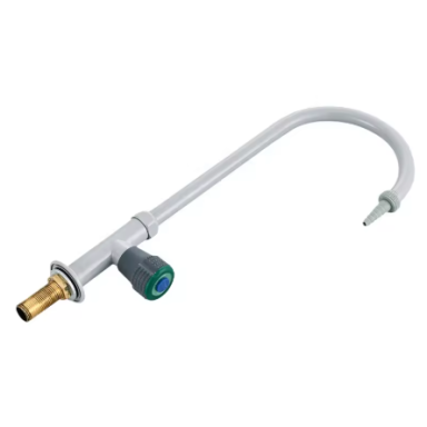 Laboratory water mixer tap | resistant to chemicals and corrosion | ceramic valve | 360° swivel | countertop mounted | brass | 400 mm Laboratory water mixer tap | resistant to chemicals and corrosion | ceramic valve | 360° swivel | countertop mounted | brass | 400 mm