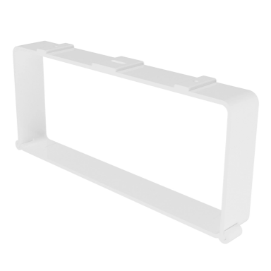 Stiprinājums kvadrātveida gaisa kanālam | ventilācijas sistēmai | ar fiksatoru | 90x220 mm | balts | plastmasas Stiprinājums kvadrātveida gaisa kanālam | ventilācijas sistēmai | ar fiksatoru | 90x220 mm | balts | plastmasas