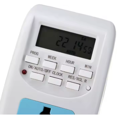 Time relay (timer) | universal EU socket | programmable | digital | 10A | 230VAC Time relay (timer) | universal EU socket | programmable | digital | 10A | 230VAC