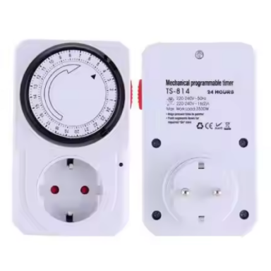 Time relay (timer) | SCHUKO | 24h | countdown | programmable | mechanical | 16A | 230VAC Time relay (timer) | SCHUKO | 24h | countdown | programmable | mechanical | 16A | 230VAC