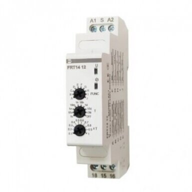 Laika relejs | Daudzfunkcionāls | 16A | 12-240V AC/DC | FRT14 12 Laika relejs | Daudzfunkcionāls | 16A | 12-240V AC/DC | FRT14 12