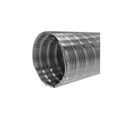 Flexible stainless steel air duct | for ventilation | ventilation systems | D120mm | 3m | silver | LON1203 Flexible stainless steel air duct | for ventilation | ventilation systems | D120mm | 3m | silver | LON1203