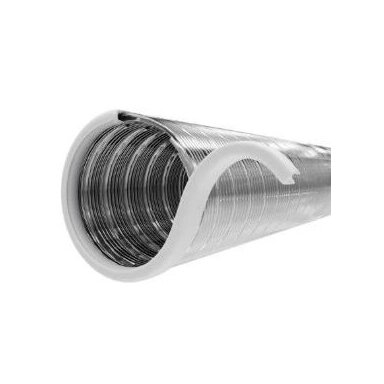 Flexible stainless steel air duct | for ventilation | ventilation systems | D120mm | 1.5m | silver | LON12015 Flexible stainless steel air duct | for ventilation | ventilation systems | D120mm | 1.5m | silver | LON12015