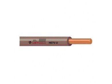 Laidas 4mm2 | varinis | viengyslis | monolitinis | H07V-U 4 | 1m | rudas Laidas 4mm2 | varinis | viengyslis | monolitinis | H07V-U 4 | 1m | rudas