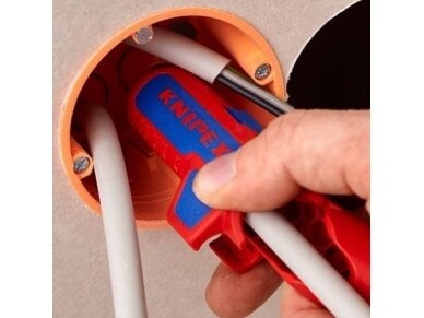 Kabelio | laido gyslų nužievintojas | 0,2-4,0mm² | KNIPEX | ErgoStrip | 169501SB 2 Kabelio | laido gyslų nužievintojas | 0,2-4,0mm² | KNIPEX | ErgoStrip | 169501SB 2