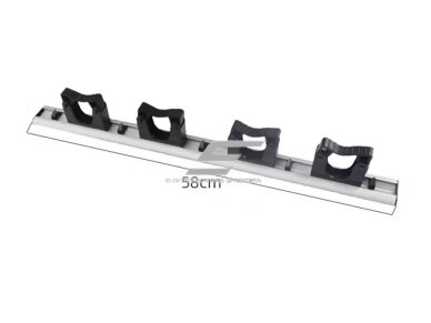 Laikiklis operatyvinėms lazdoms | 4 vietų | 580mm | juodas | aliuminis 1 Laikiklis operatyvinėms lazdoms | 4 vietų | 580mm | juodas | aliuminis 1