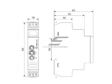 Modulinė | multifunkcinė laiko relė | laikmatis | mechaninė | 16A | 12-240V AC/DC | DIN | Promfactor Baltic | FRT14 12 | 4772151003167 1 Modulinė | multifunkcinė laiko relė | laikmatis | mechaninė | 16A | 12-240V AC/DC | DIN | Promfactor Baltic | FRT14 12 | 4772151003167 1