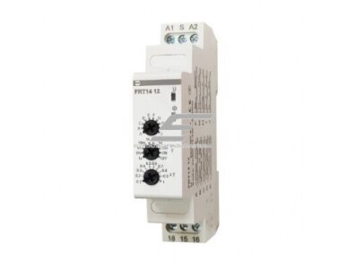 Modulinė | multifunkcinė laiko relė | laikmatis | mechaninė | 16A | 12-240V AC/DC | DIN | Promfactor Baltic | FRT14 12 | 4772151003167 Modulinė | multifunkcinė laiko relė | laikmatis | mechaninė | 16A | 12-240V AC/DC | DIN | Promfactor Baltic | FRT14 12 | 4772151003167
