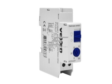 Modulinė laiptinės apšvietimo relė | 16A | 230VAC | 1NO | DIN | VEXEN | SCRA01 Modulinė laiptinės apšvietimo relė | 16A | 230VAC | 1NO | DIN | VEXEN | SCRA01
