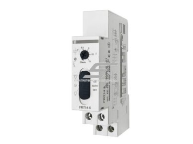 Modulinė laiptinės apšvietimo relė | 16A | 220-240V | 2000W | DIN | Promfactor Baltic | FRT14 6 | 4772151003136 Modulinė laiptinės apšvietimo relė | 16A | 220-240V | 2000W | DIN | Promfactor Baltic | FRT14 6 | 4772151003136