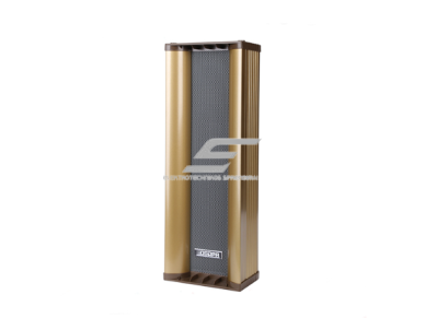 Lauko sieninė garso kolonėlė | atspari vandeniui | 100V | 20W | aliuminio korpusas | 2x4" žemadažnis + 1x2.5" aukštadažnis garsiakalbis | auksinė Lauko sieninė garso kolonėlė | atspari vandeniui | 100V | 20W | aliuminio korpusas | 2x4" žemadažnis + 1x2.5" aukštadažnis garsiakalbis | auksinė