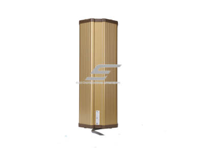 Lauko sieninė garso kolonėlė | atspari vandeniui | 100V | 20W | aliuminio korpusas | 2x4" žemadažnis + 1x2.5" aukštadažnis garsiakalbis | auksinė 2