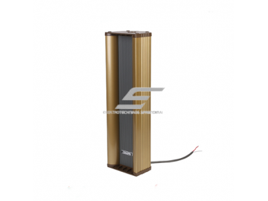 Lauko sieninė garso kolonėlė | atspari vandeniui | 100V | 30W | aliuminio korpusas | 3x4" žemadažnis + 1x2.5" aukštadažnis garsiakalbis | auksinė Lauko sieninė garso kolonėlė | atspari vandeniui | 100V | 30W | aliuminio korpusas | 3x4" žemadažnis + 1x2.5" aukštadažnis garsiakalbis | auksinė