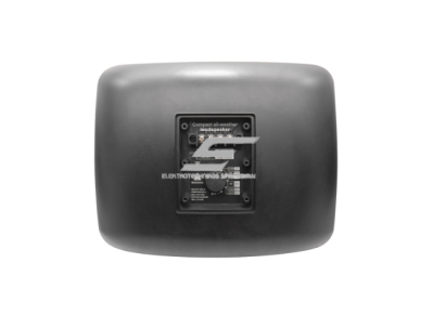 Lauko sieninė garso kolonėlė | didelėms teritorijoms | 70V/100V/8Ω | 200W | ABS + aliuminio tinklelis | koaksialinė 2-juostė konstrukcija | juoda 2