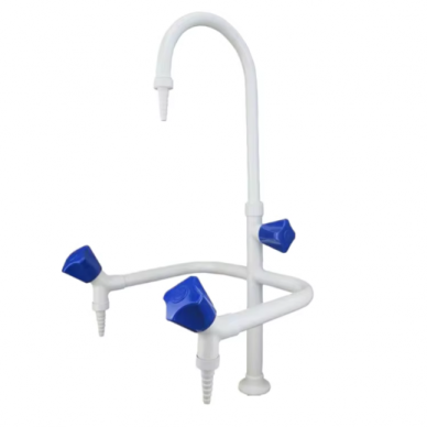 Laboratory water mixer | resistant to chemicals, UV radiation | 360° rotatable | tabletop | brass | 400 mm Laboratory water mixer | resistant to chemicals, UV radiation | 360° rotatable | tabletop | brass | 400 mm