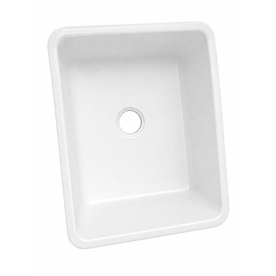 Laboratory PP sink | chemical-resistant | 55×45 cm | one-piece construction | with siphon | white 1 Laboratory PP sink | chemical-resistant | 55×45 cm | one-piece construction | with siphon | white 1