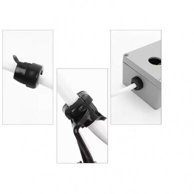 Cable | wire entry strain relief | box | cavity | SPT-1 | 18/3 | 3,05x7,62mm | round | black 2 Cable | wire entry strain relief | box | cavity | SPT-1 | 18/3 | 3,05x7,62mm | round | black 2