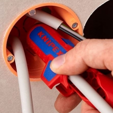 Juhtmete soonte isolatsiooni eemaldaja 0,2–4,0 mm² | ErgoStrip KNIPEX 2 Juhtmete soonte isolatsiooni eemaldaja 0,2–4,0 mm² | ErgoStrip KNIPEX 2