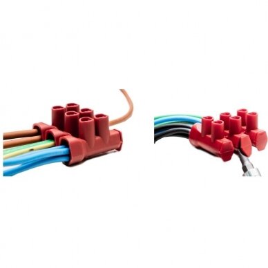 Electrical wire connector | 16–35mm² | 125A | red | Tekox 1 Electrical wire connector | 16–35mm² | 125A | red | Tekox 1