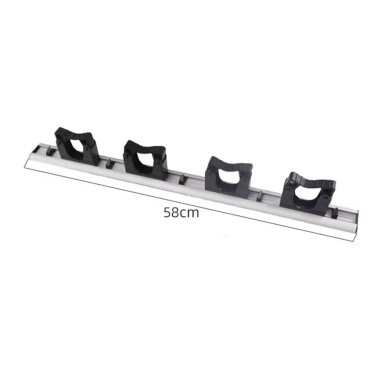 Uchwyt na drążki operacyjne | 4 miejsca | 580 mm | czarny | aluminium 1