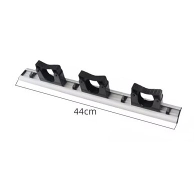 Holder for operating sticks | 3 places | 440 mm | black | aluminium 1 Holder for operating sticks | 3 places | 440 mm | black | aluminium 1