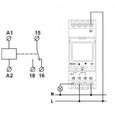 Asttonomic multifunction timer | 16A | 24-264V | IP20 | FRT14 81 2 Asttonomic multifunction timer | 16A | 24-264V | IP20 | FRT14 81 2
